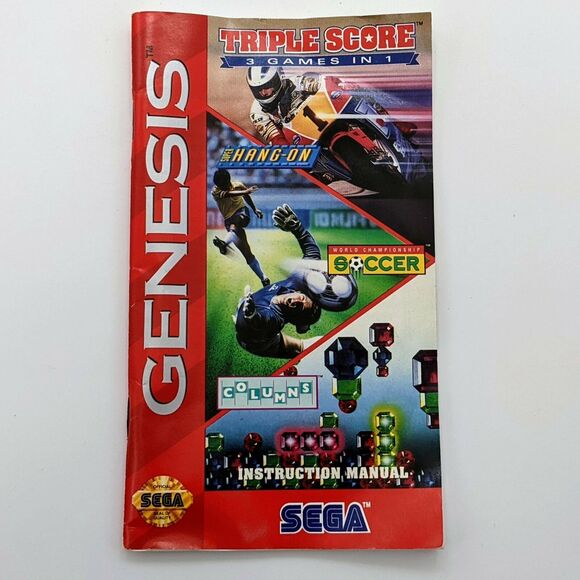 Triple Score (Genesis) - Complete in Case (Sega, 1993) Hang-On Soccer Columns - Picture 8 of 9